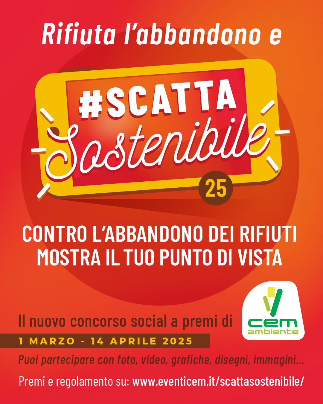 III edizione del Concorso di CEM #Scattasostenibile